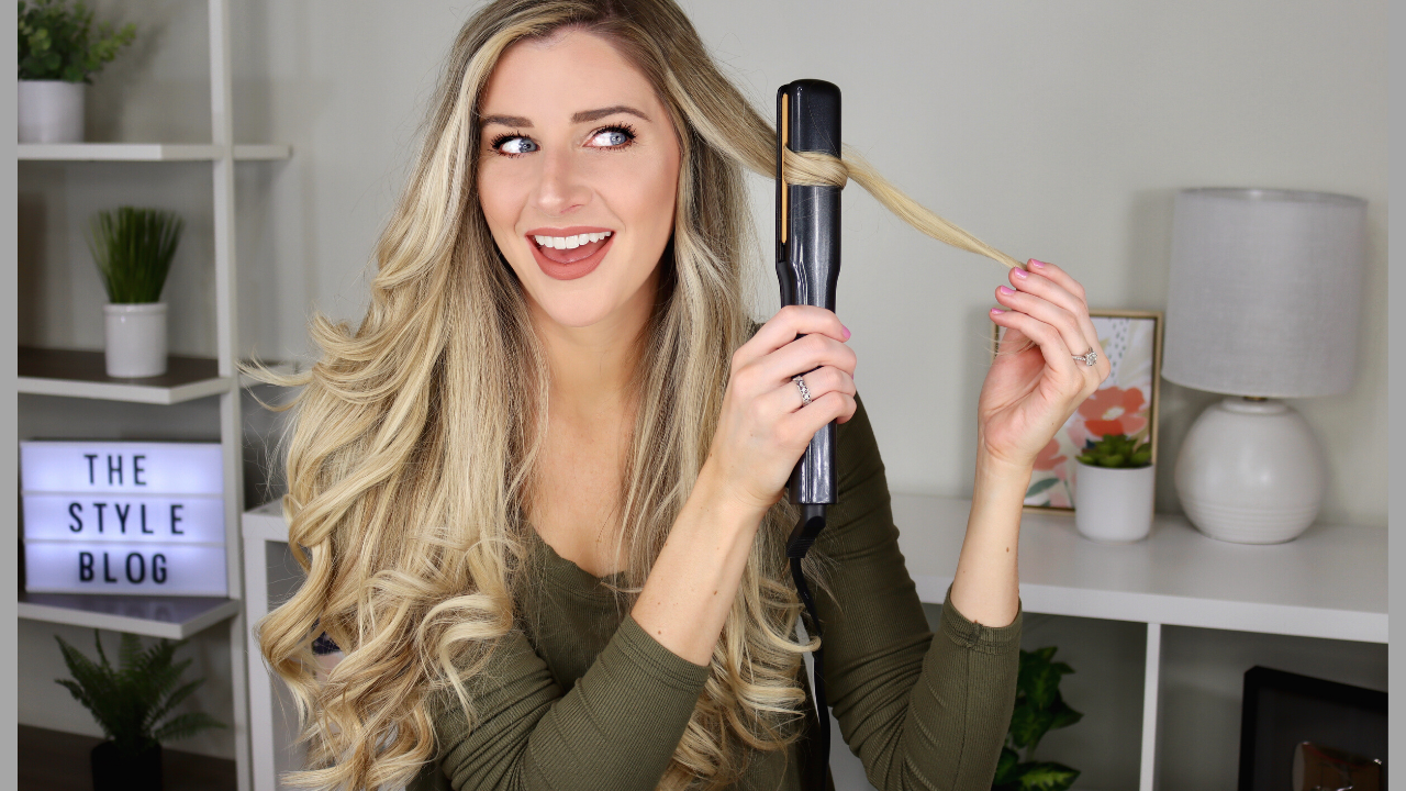 How To Curl Your Hair With A Straightener The Style Blog 