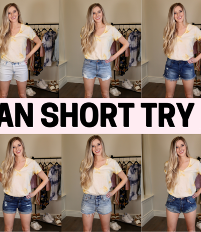 ultimate denim short try on haul affordable and designer | The Style Blog